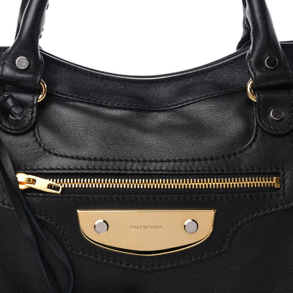 Balenciaga Veau Amp Plate Gold Hardware City Black 10 of 10