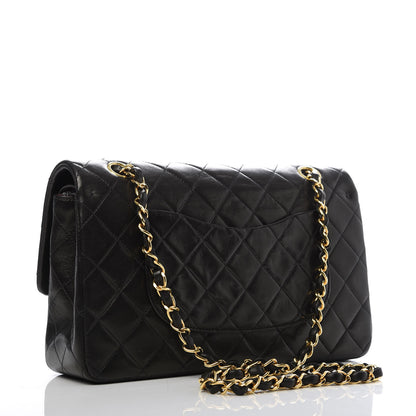 Chanel Lambskin Quilted Medium Double Flap Black 3 of 10