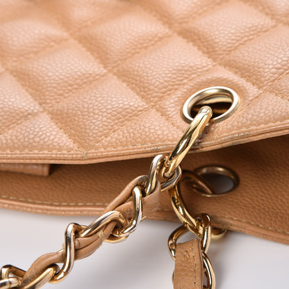 Chanel Caviar Quilted Petit Shopping Tote PST Beige 11 of 13