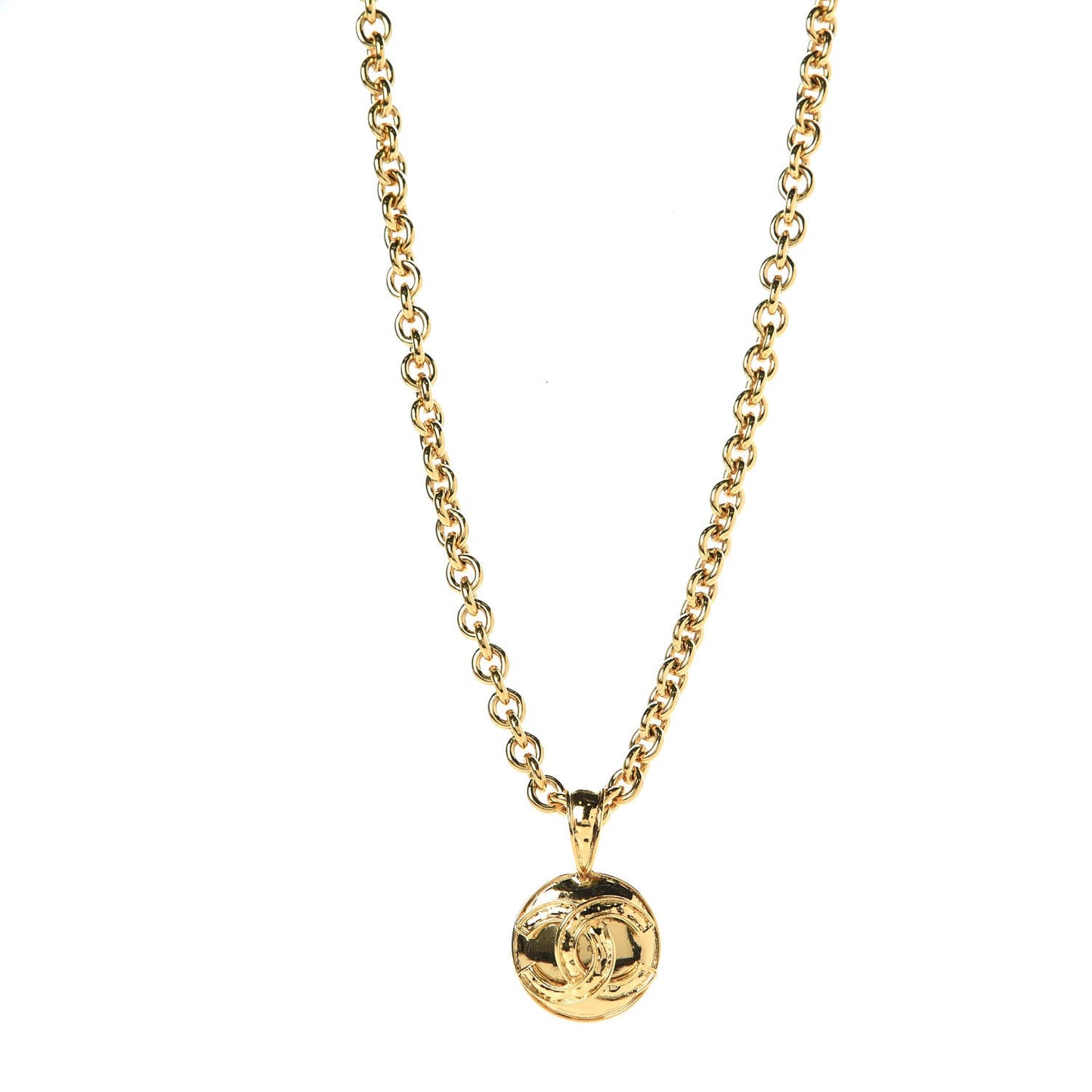 CC Pendant Necklace Gold