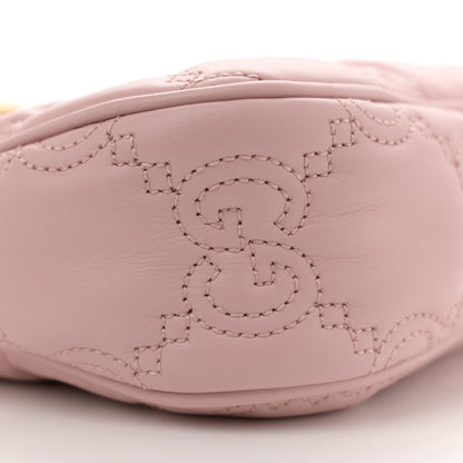 Gucci Calfskin GG Matelasse Chain Handbag Perfect Pink Natural 9 of 10