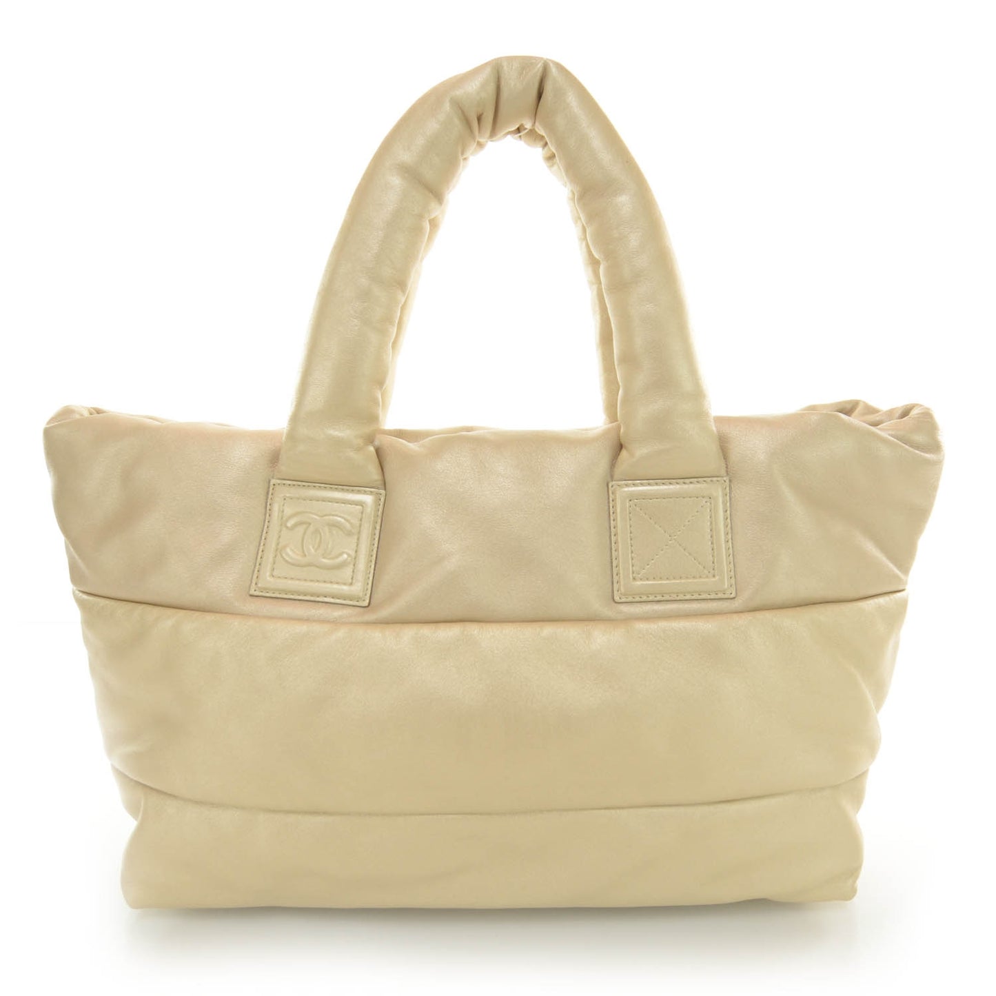 Lambskin COCO Cocoon Medium Reversible Tote Gold