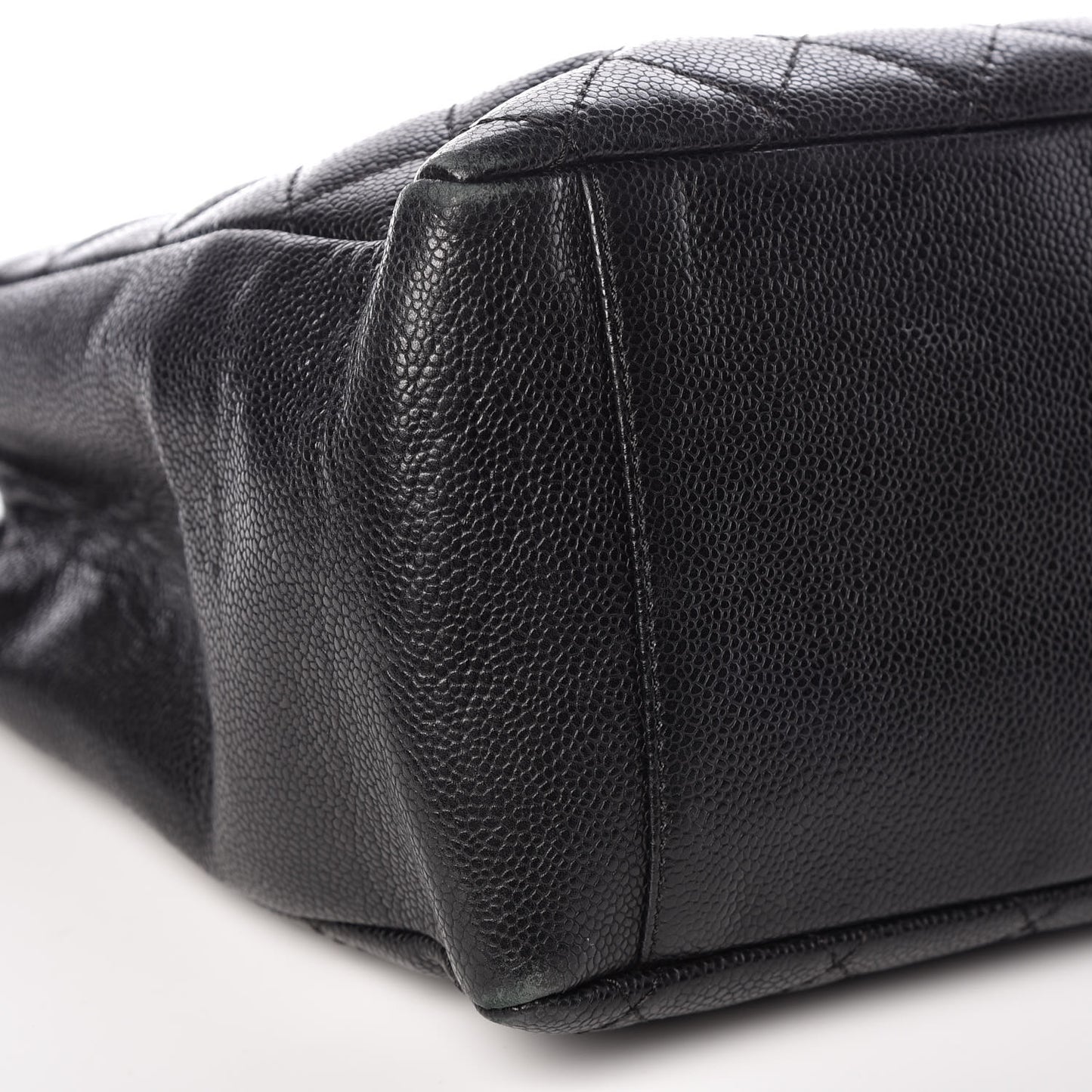 Caviar Quilted Grand Shopping Tote GST Black