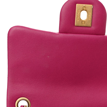 Chanel Lambskin Quilted Mini Pearl Crush Flap Purple 12 of 12