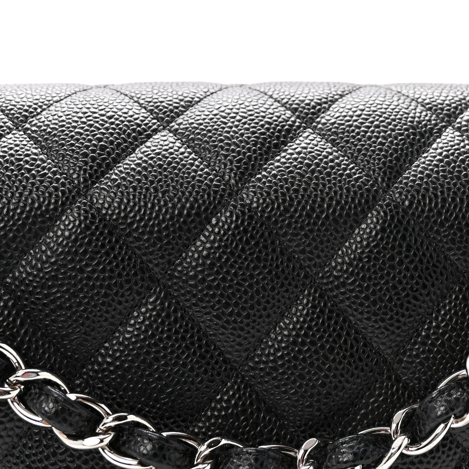 Chanel Caviar Quilted Jumbo Double Flap Black 8 of 10