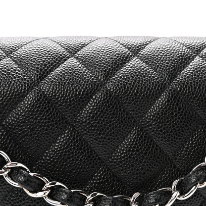 Chanel Caviar Quilted Jumbo Double Flap Black 8 of 10