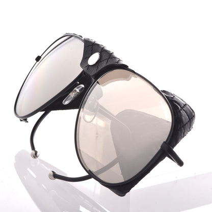 Chanel Titanium Lambskin CC Pilot Sunglasses 71265 Black 12 of 12