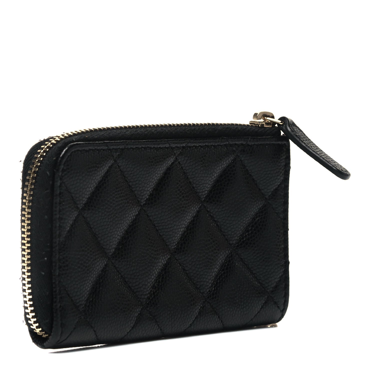 Chanel Caviar Quilted Zipped Key Holder Case Black 3 of 9