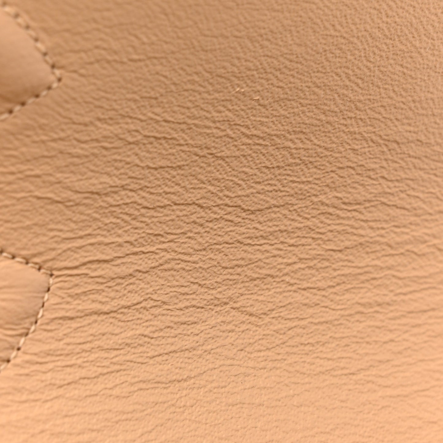 Lambskin Quilted Medium Double Flap Beige