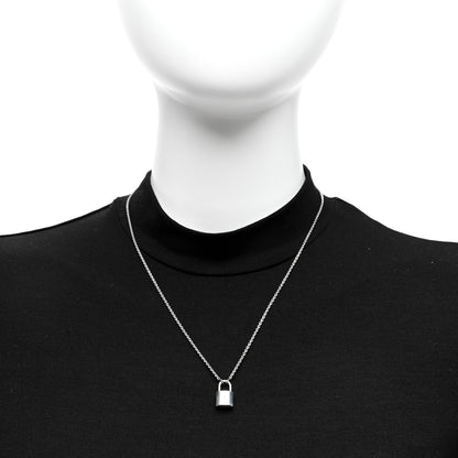 Louis Vuitton Sterling Silver Lockit Necklace 2 of 4