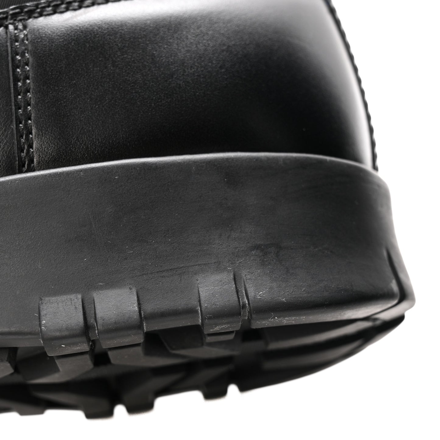 Nylon Gabardin Metal Triangle Logo Padded Moon Boots 39.5 Black