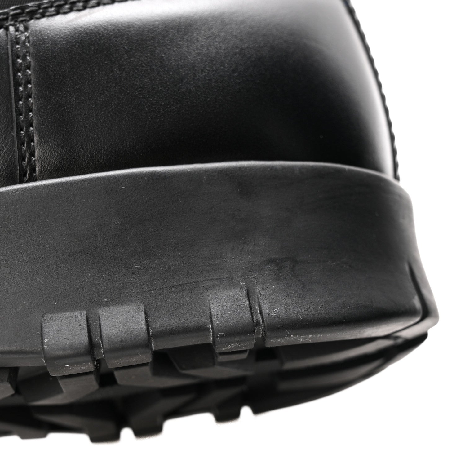 Prada Nylon Gabardin Metal Triangle Logo Padded Moon Boots 39.5 Black 9 of 10