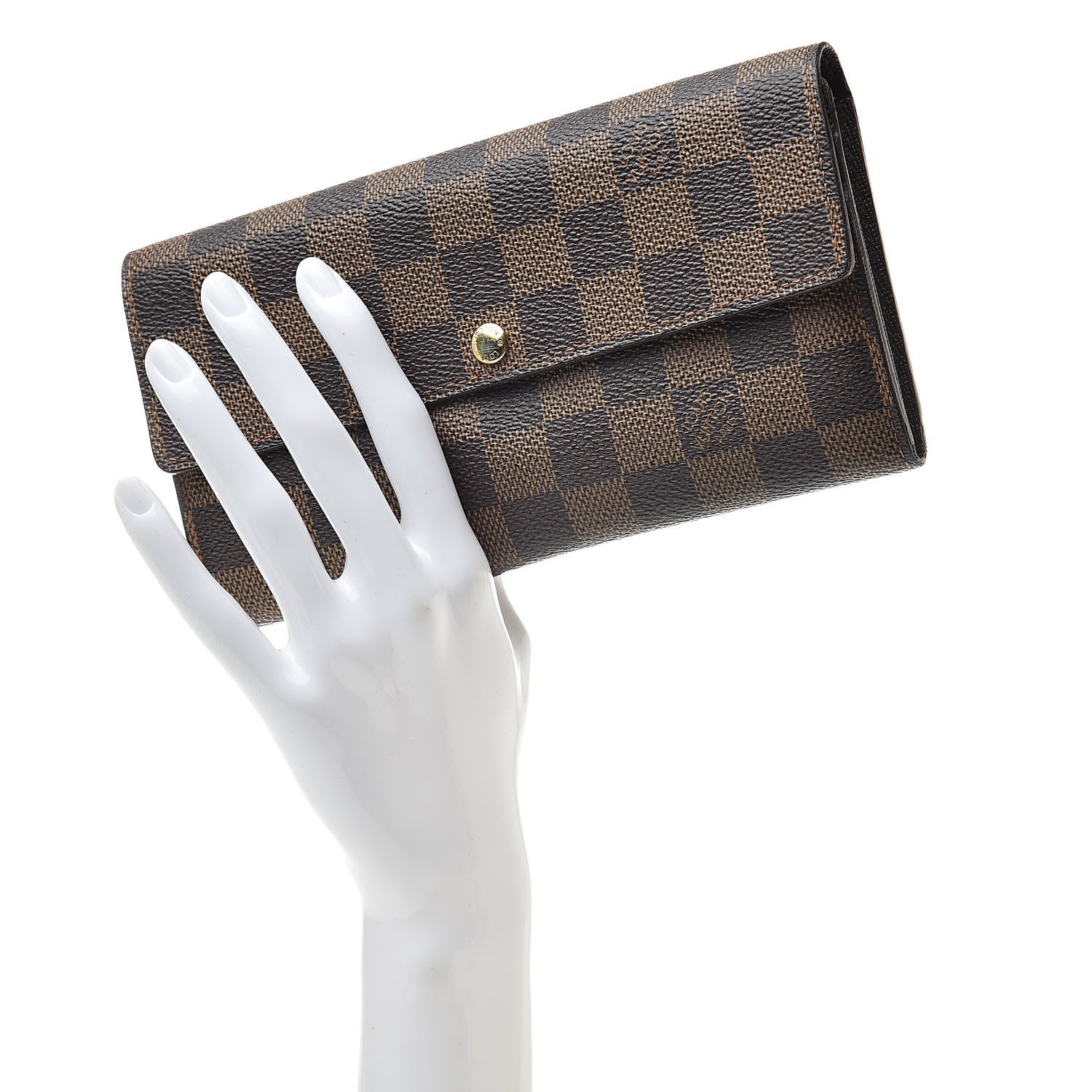 Louis Vuitton Damier Ebene Sarah Wallet 2 of 10
