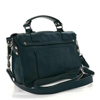Proenza Schouler Lambskin Tiny PS1 Satchel Dark Teal 3 of 9