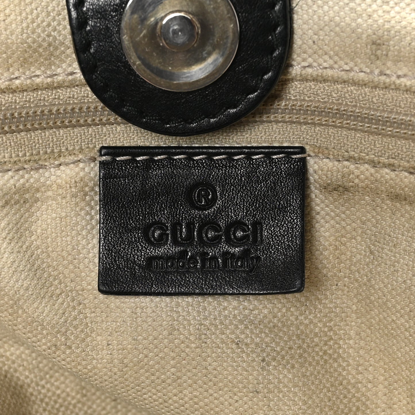 Guccissima Medium Sukey Tote Black
