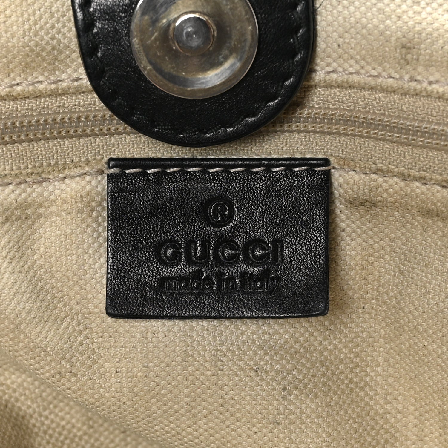Gucci Guccissima Medium Sukey Tote Black 6 of 13