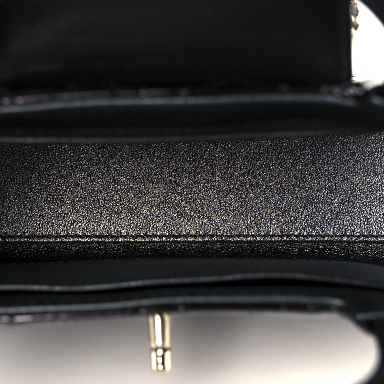 Chanel Mirror Calfskin Quilted Nano Kelly Shopper Black 5 of 11