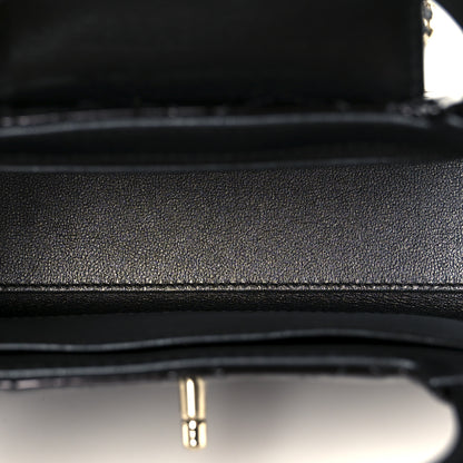 Chanel Mirror Calfskin Quilted Nano Kelly Shopper Black 5 of 11