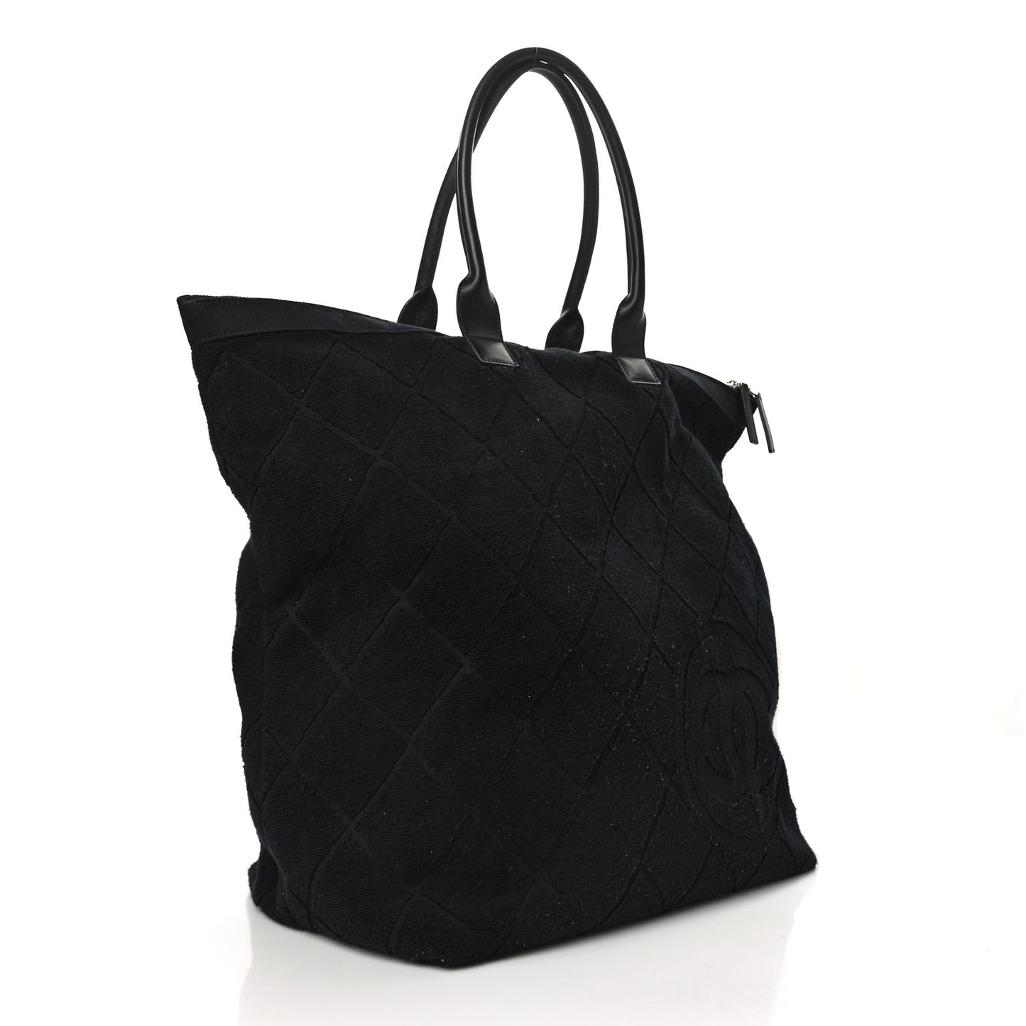 Terry Cotton CC Beach Tote Set Black