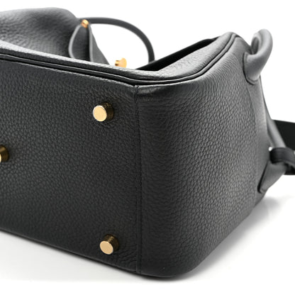Hermes Taurillon Clemence Lindy 26 Black 10 of 10