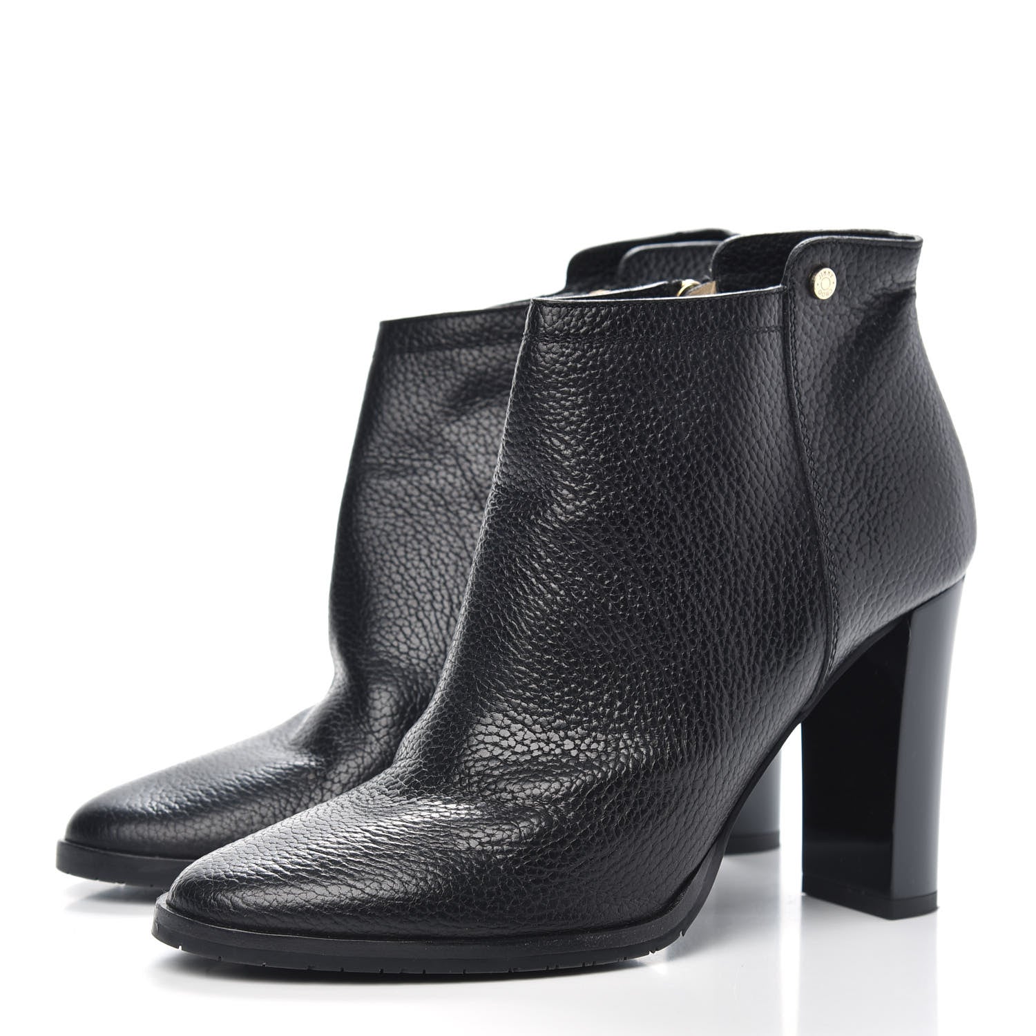 Jimmy Choo Grainy Calfskin Ankle Boots 38.5 Black 3 of 8