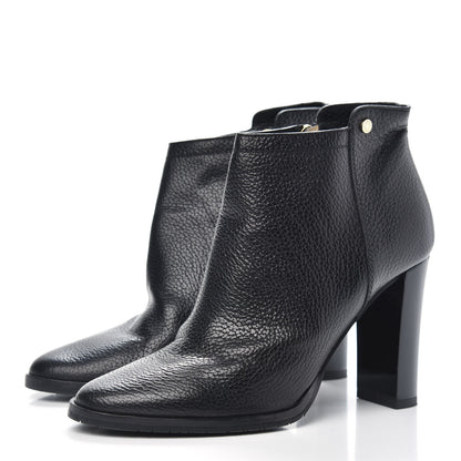 Jimmy Choo Grainy Calfskin Ankle Boots 38.5 Black 3 of 8
