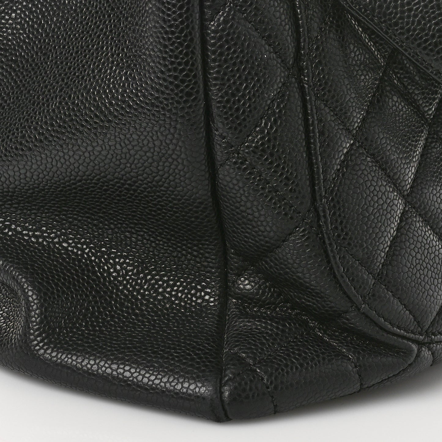 Caviar Quilted Grand Shopping Tote GST Black