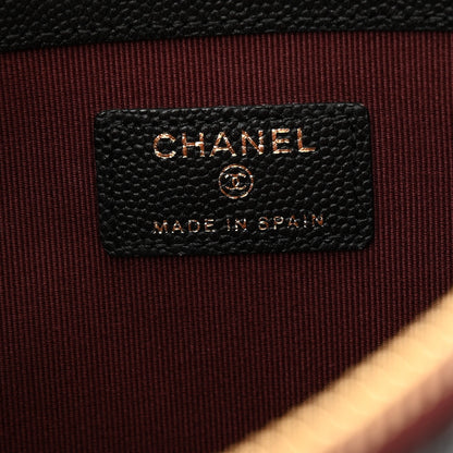 Chanel Caviar Quilted Medium Cosmetic Case Black 6 of 10