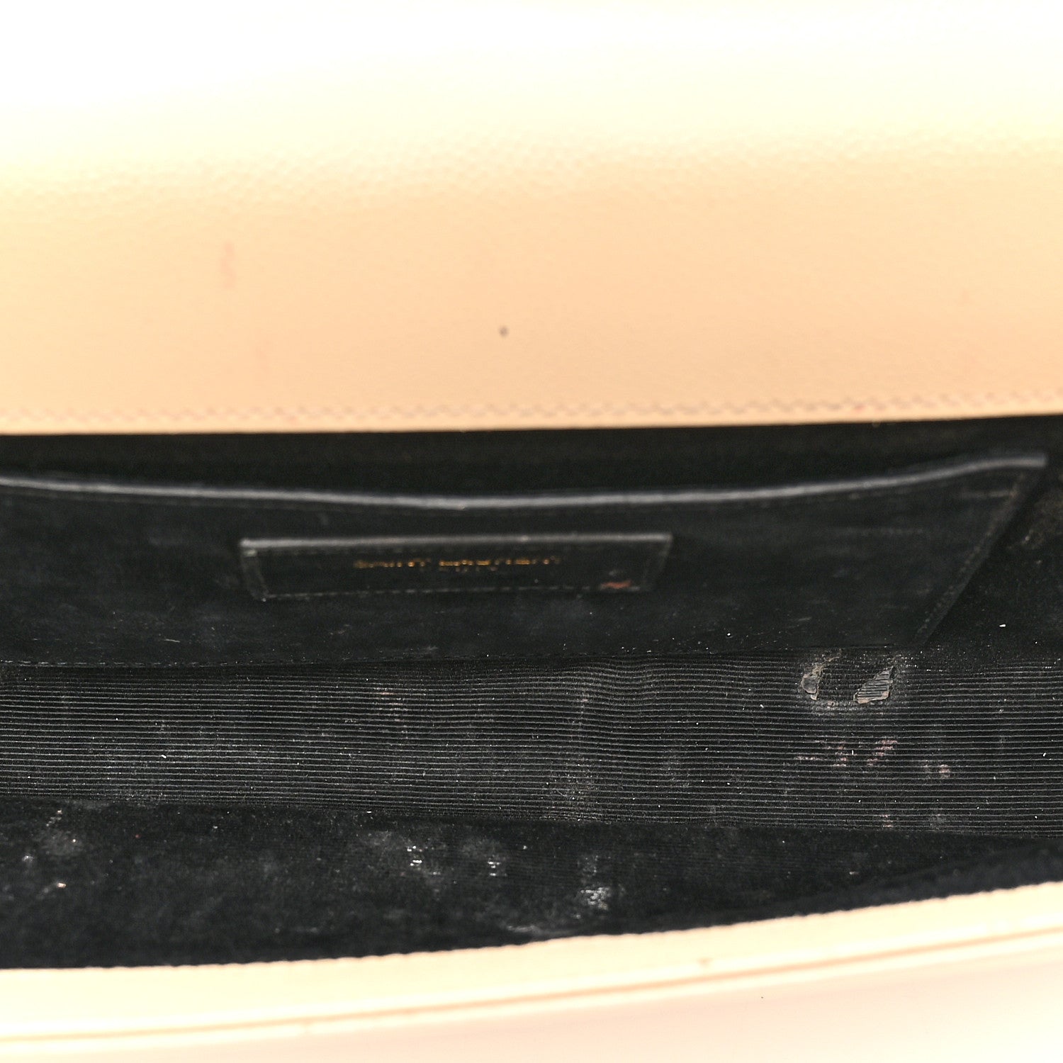 Saint Laurent Grain De Poudre Classic Monogram Cassandre Clutch Nude 5 of 13