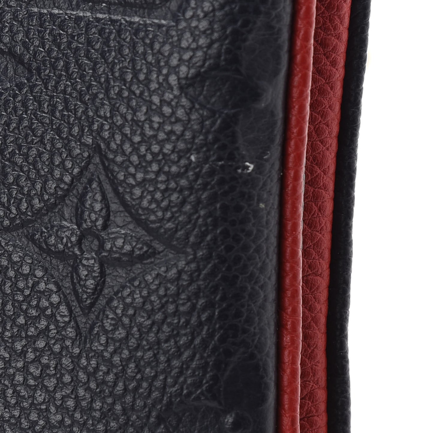 Empreinte Double Zip Pochette Marine Rouge