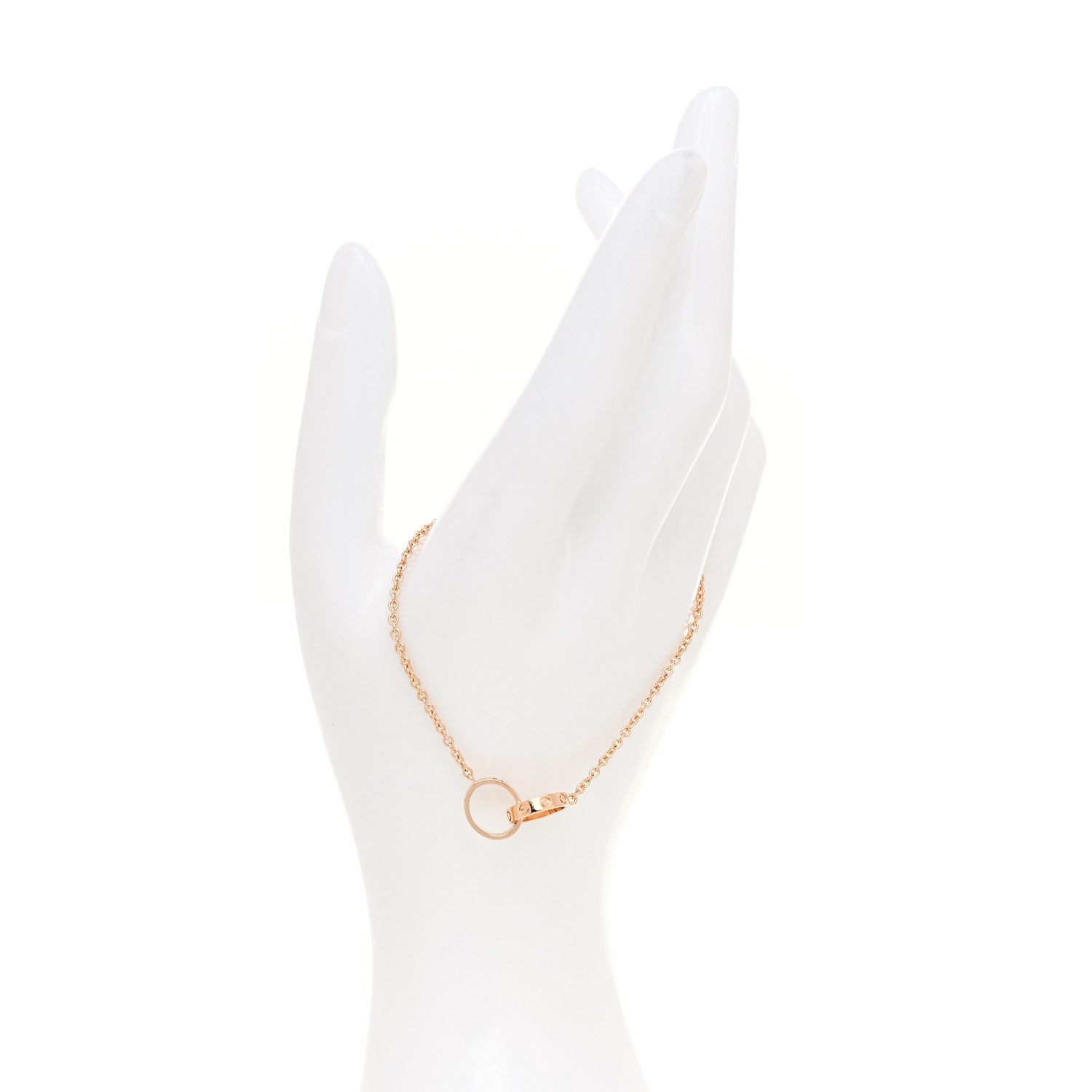 Cartier 18K Pink Gold Interlocking LOVE Bracelet 2 of 6