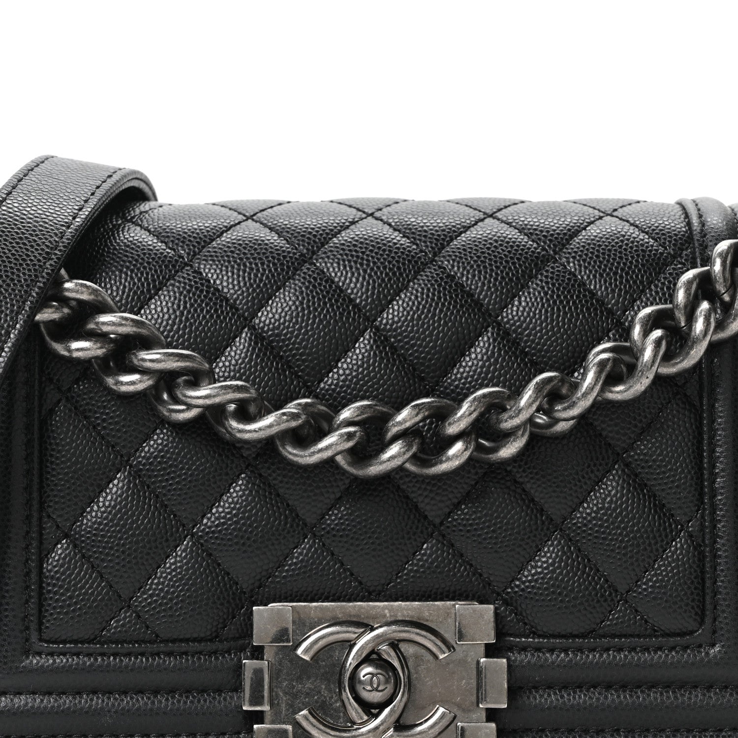 Chanel Caviar Quilted Small Boy Flap Black 8 of 10