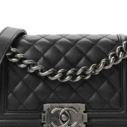 Chanel Caviar Quilted Small Boy Flap Black 8 of 10