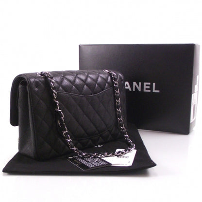 Chanel Caviar Jumbo Double Flap Black 3 of 11