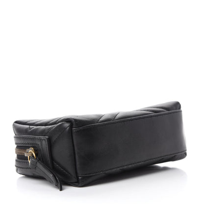 Gucci Calfskin Matelasse GG Marmont Cosmetic Case Black 4 of 7