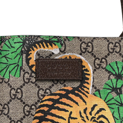 Gucci GG Supreme Monogram Bengal Medium Shopping Tote Beige Yard 8 of 11