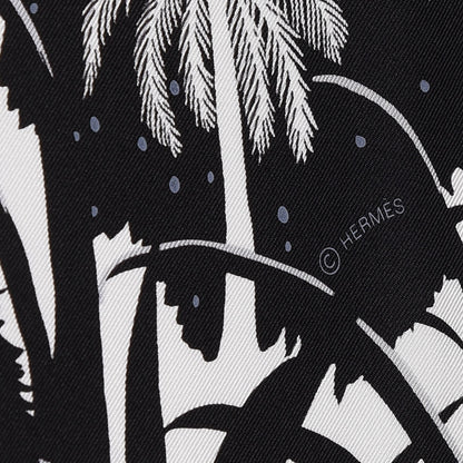 Hermes Silk Tyger Tyger Scarf 90 Noir Blanc Gris 4 of 10