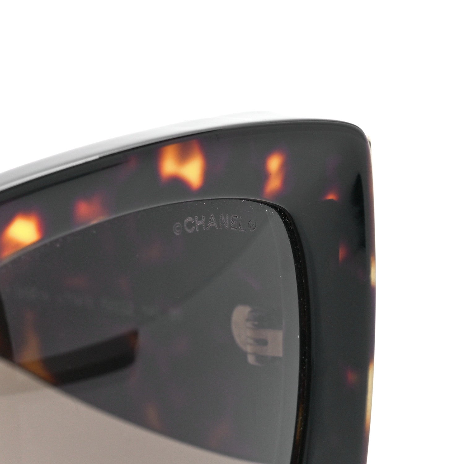 Chanel Acetate Rectangle Sunglasses 5435 Tortoise 7 of 7