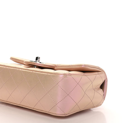 Chanel Iridescent Calfskin Quilted Mini Rectangular Flap Pink 9 of 9