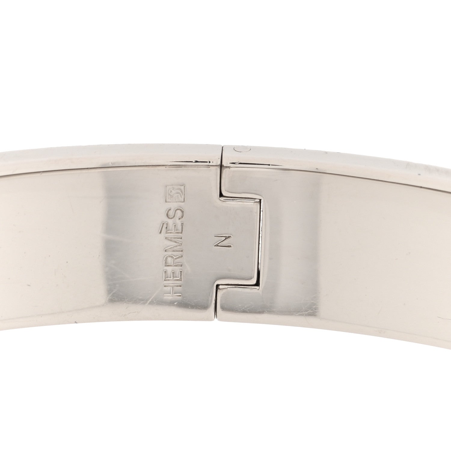 Hermes Enamel Narrow Clic Clac H Bracelet PM Chartreuse 4 of 4