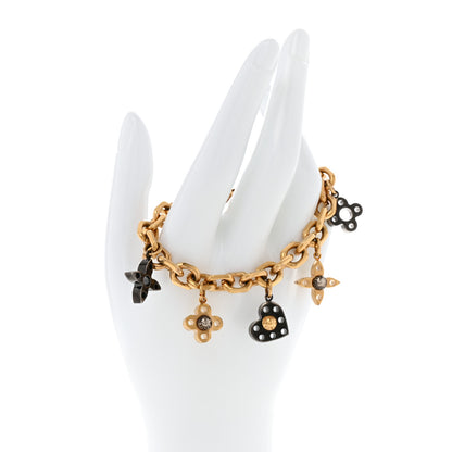 Louis Vuitton Monogram Hide and Seek Bracelet Gold 2 of 8