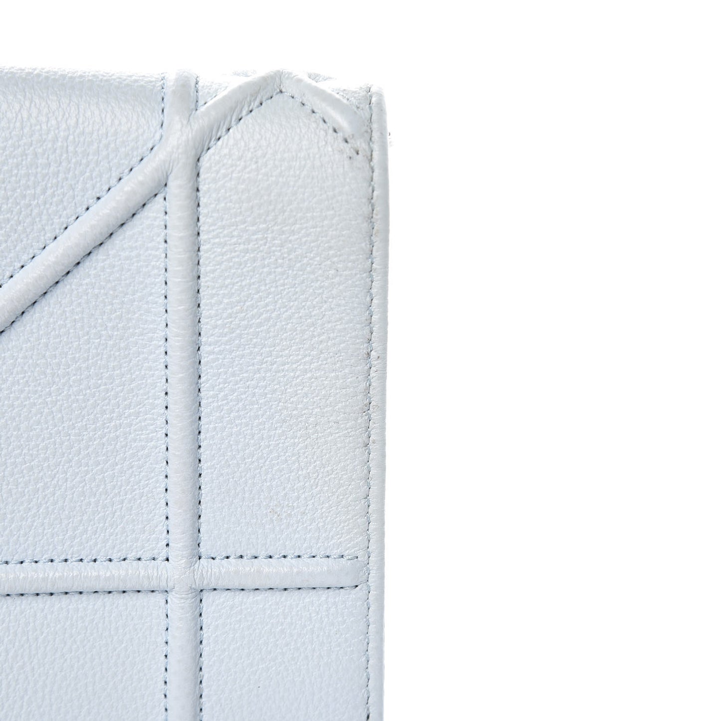Grained Calfskin Diorama Pochette Sky Light