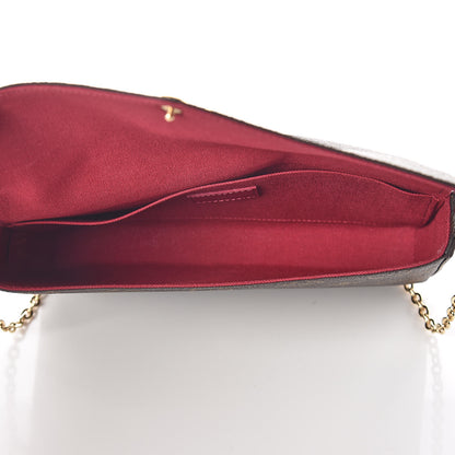 Louis Vuitton Monogram Pochette Felicie Chain Wallet Fuchsia 7 of 11