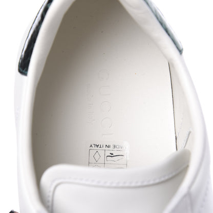Gucci Calfskin Ayers Web Pineapple Ladybug Embroidered Womens Ace Sneakers 36.5 White 11 of 13