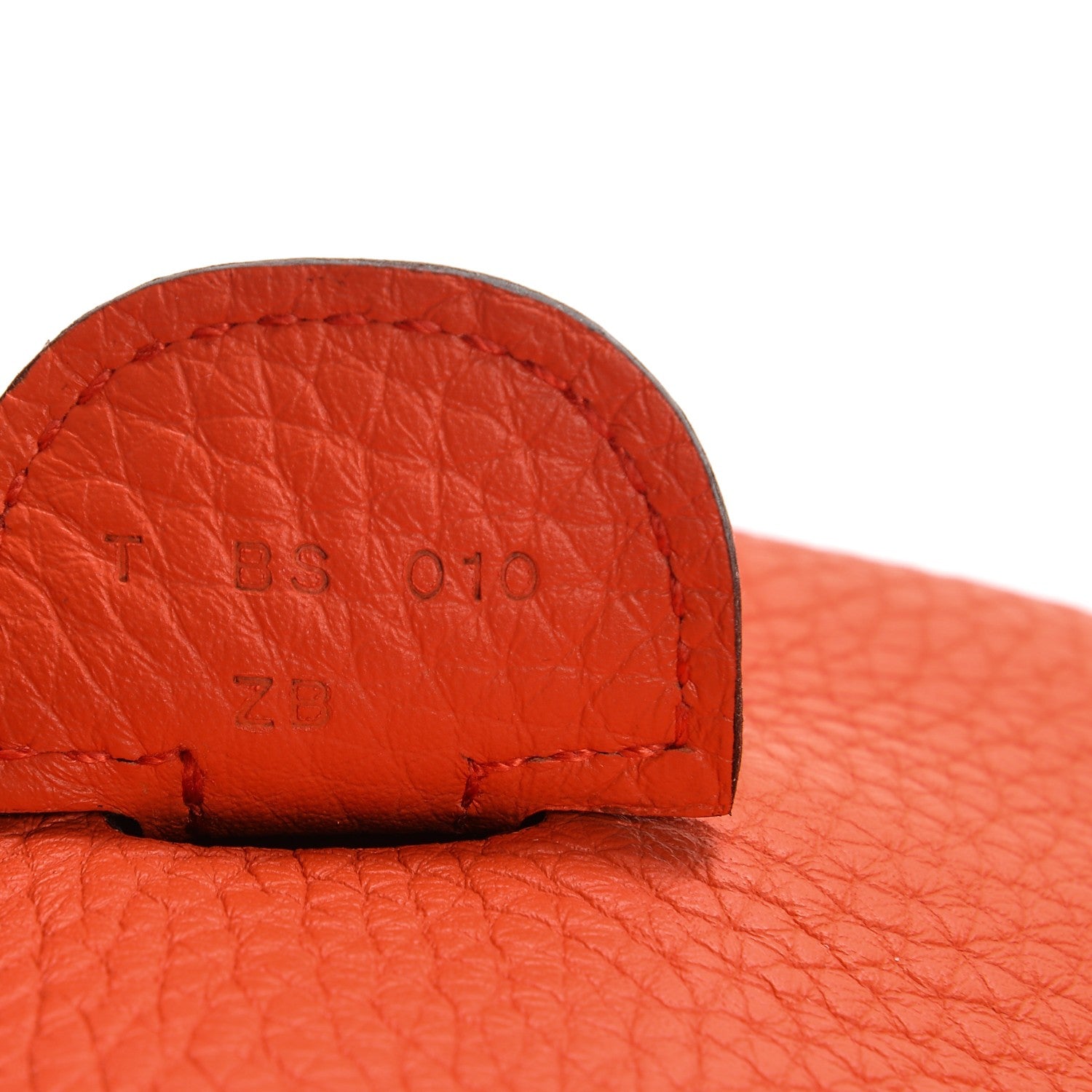 Hermes Taurillon Clemence Evelyne III GM Poppy 8 of 8