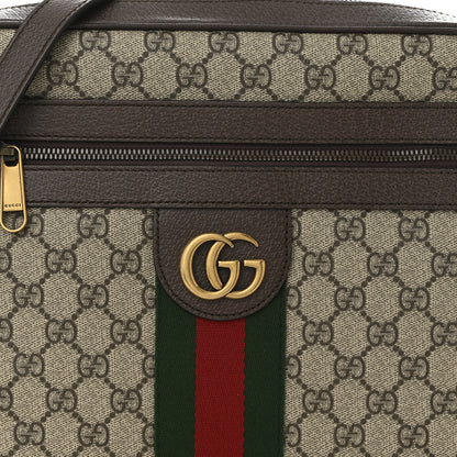 Gucci GG Supreme Monogram Web Medium Ophidia Messenger Bag Brown 8 of 10