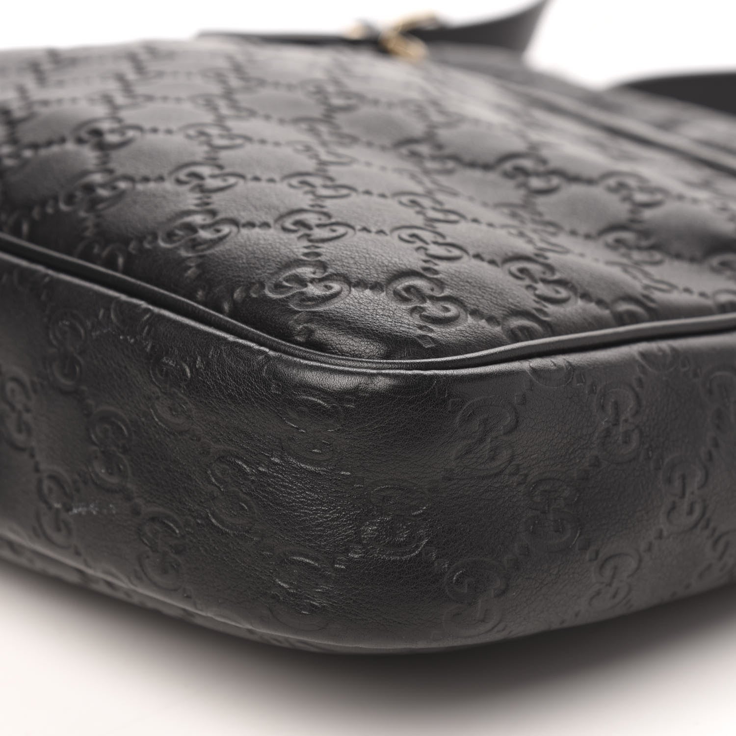 Gucci Guccissima Medium Messenger Black 9 of 11