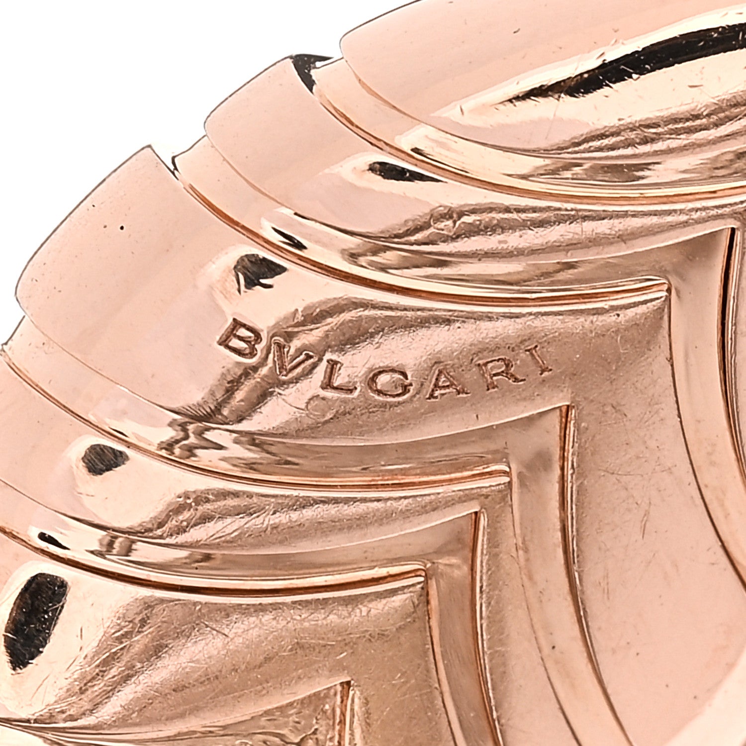 Bulgari Stainless Steel 18K Rose Gold Serpenti Tubogas Double Spiral Bracelet SM 3 of 5