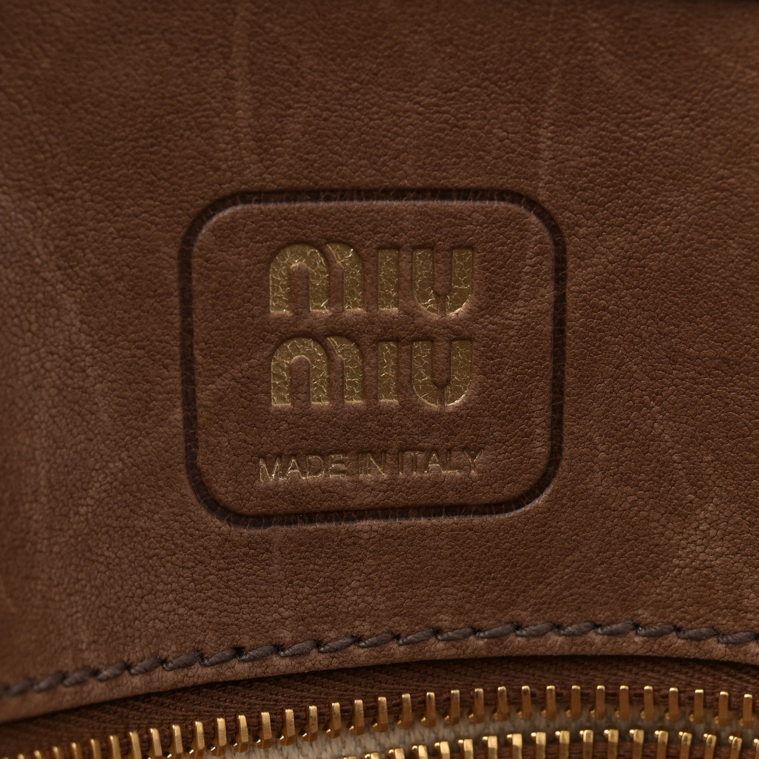 Miu Miu Nappa Aviator Medium Aventure Bag Rovere 6 of 12