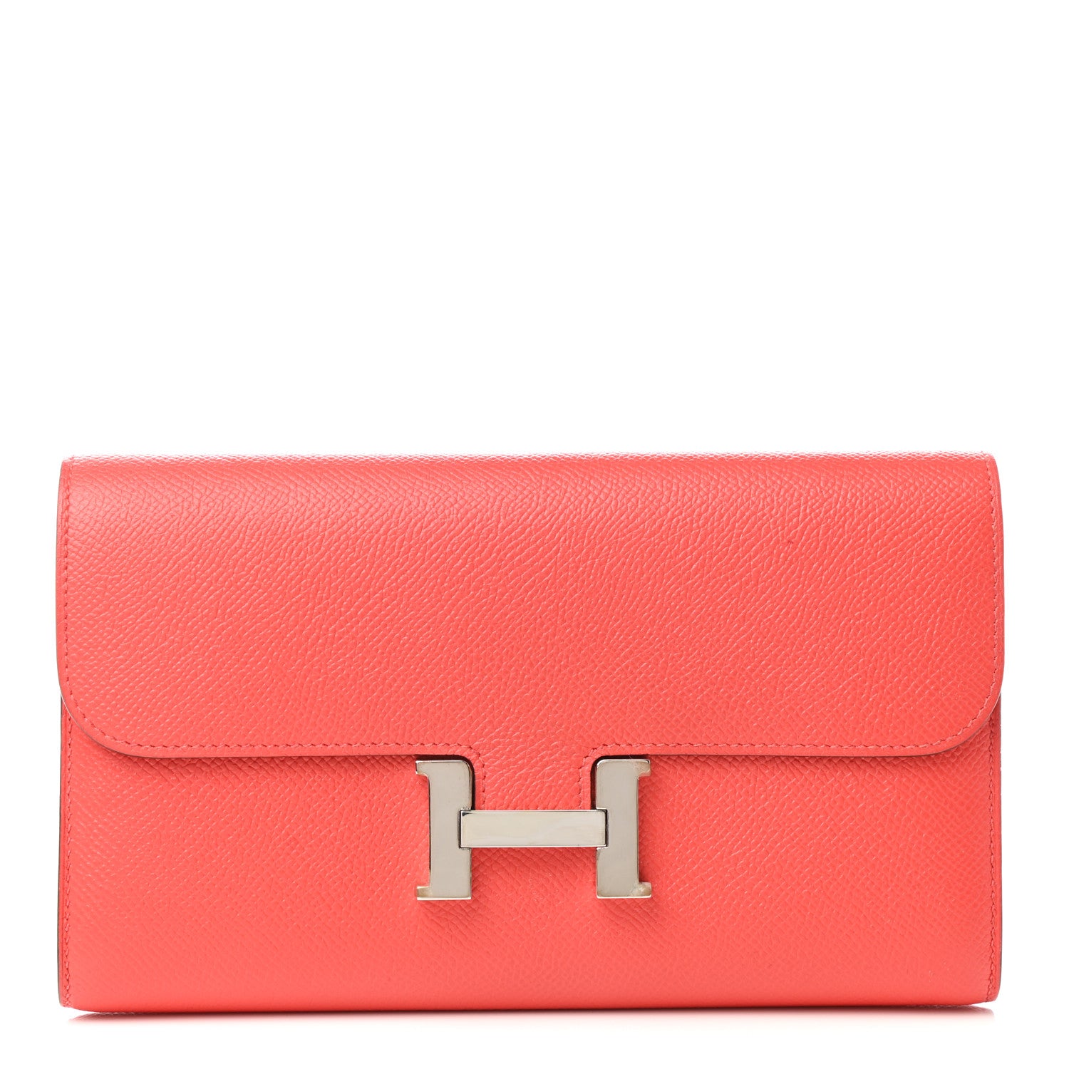 Hermes Epsom Constance Long Wallet Rose Jaipur 1 of 7